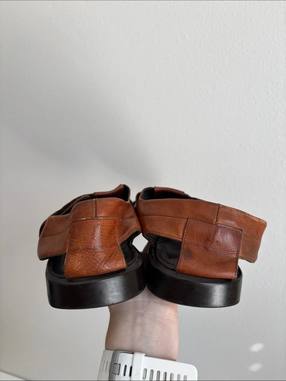 To Boot New York Barbados fisherman sandals in brown leather SZ 42 US 9 Men’s